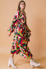 DESTINED TO IMPRESS PLISSE MIDI DRESS - Flying Tomato - Flyclothing LLC