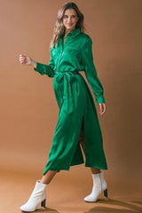 IT'S YOUR PLACE WOVEN MIDI DRESS - Flying Tomato - Flyclothing LLC