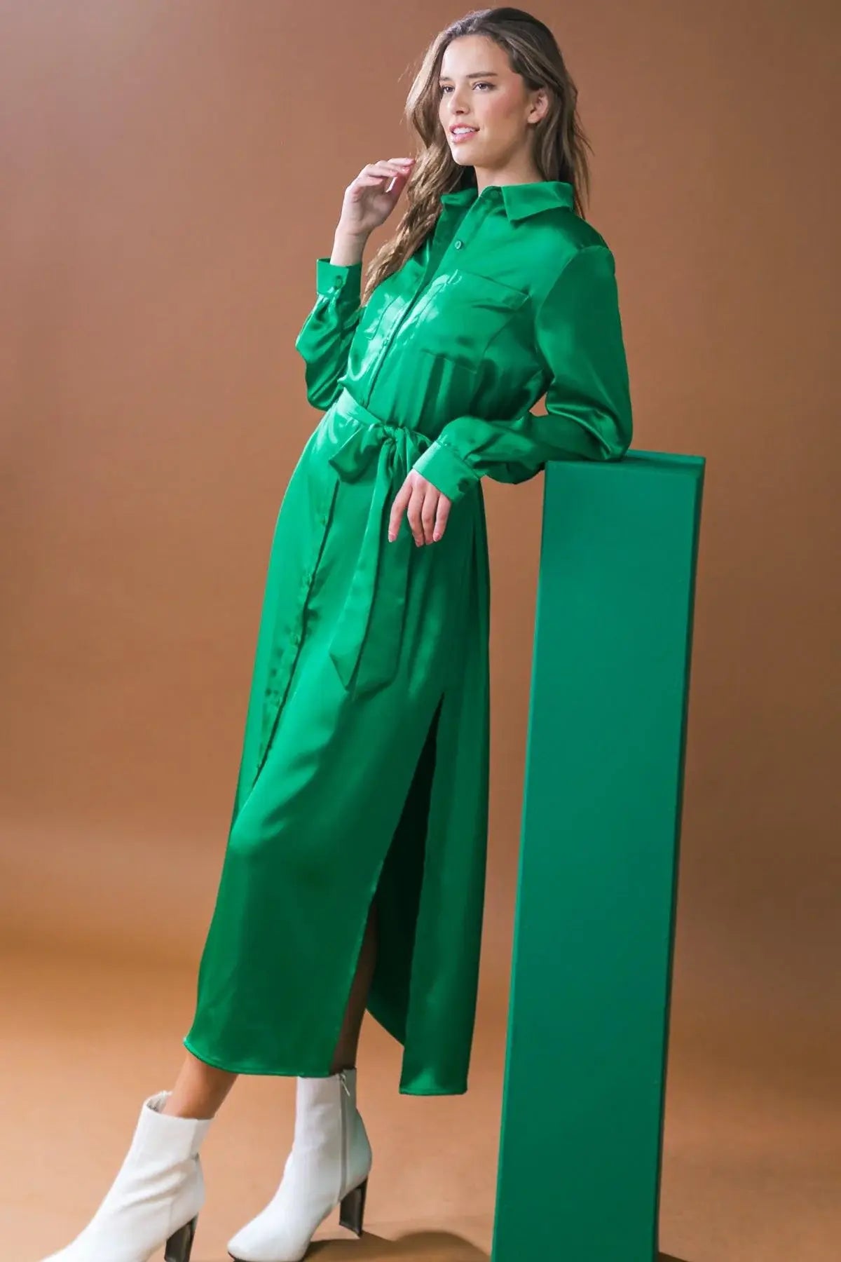 IT'S YOUR PLACE WOVEN MIDI DRESS - Flying Tomato - Flyclothing LLC