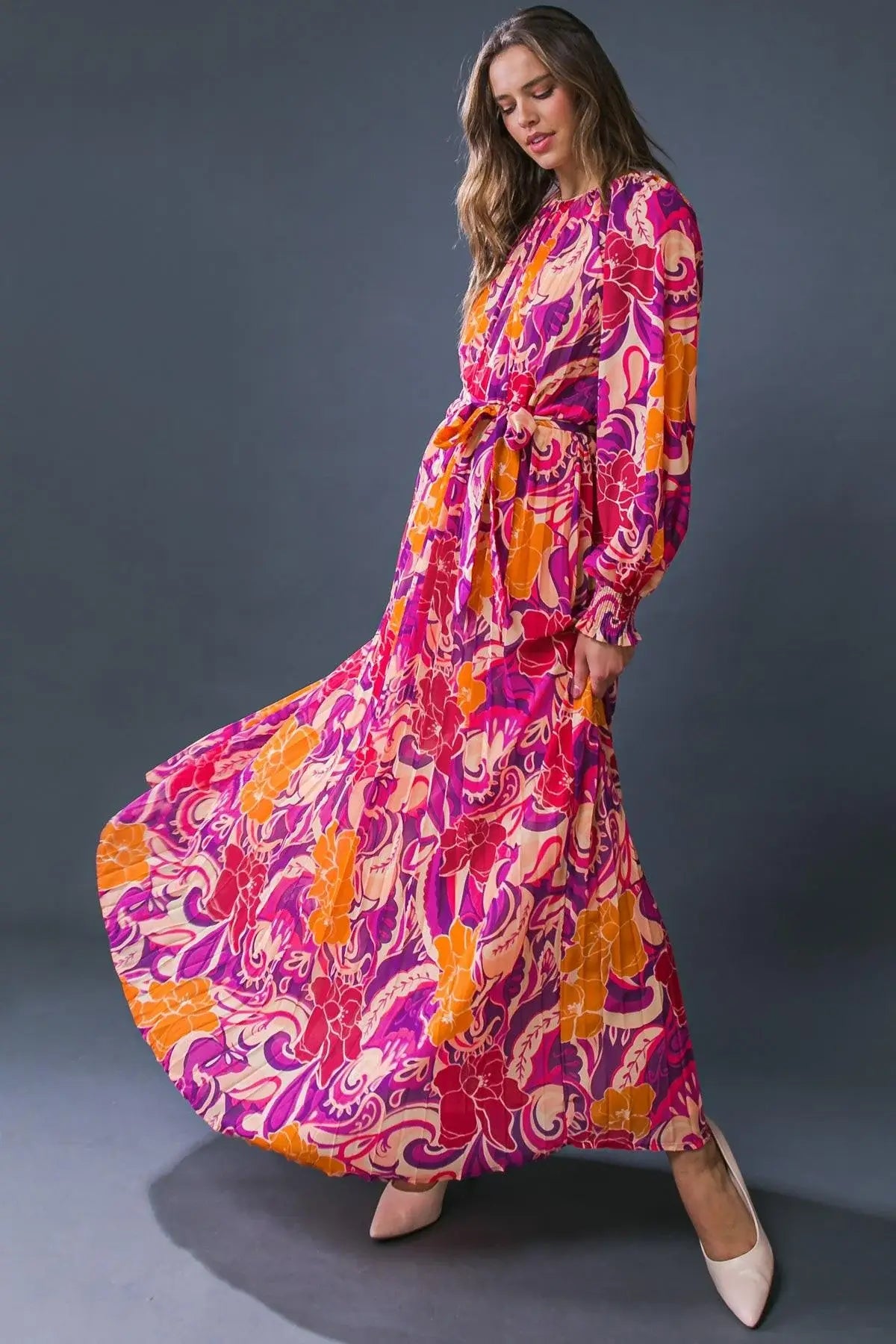 CHANGING LOCATIONS WOVEN MAXI DRESS - Flying Tomato - Flyclothing LLC