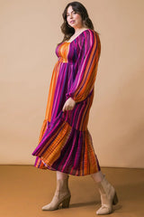 EVERYTHING YOU NEEDED WOVEN MIDI DRESS - Flying Tomato - Flyclothing LLC