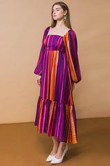 EVERYTHING YOU NEEDED WOVEN MIDI DRESS - Flying Tomato - Flyclothing LLC