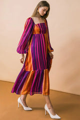EVERYTHING YOU NEEDED WOVEN MIDI DRESS - Flying Tomato - Flyclothing LLC