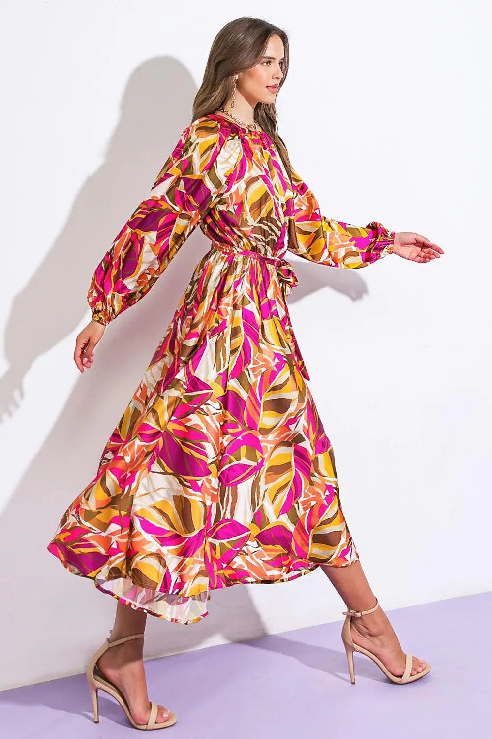 SEARCHING FOR THE ONE WOVEN MIDI DRESS - Flying Tomato - Flyclothing LLC