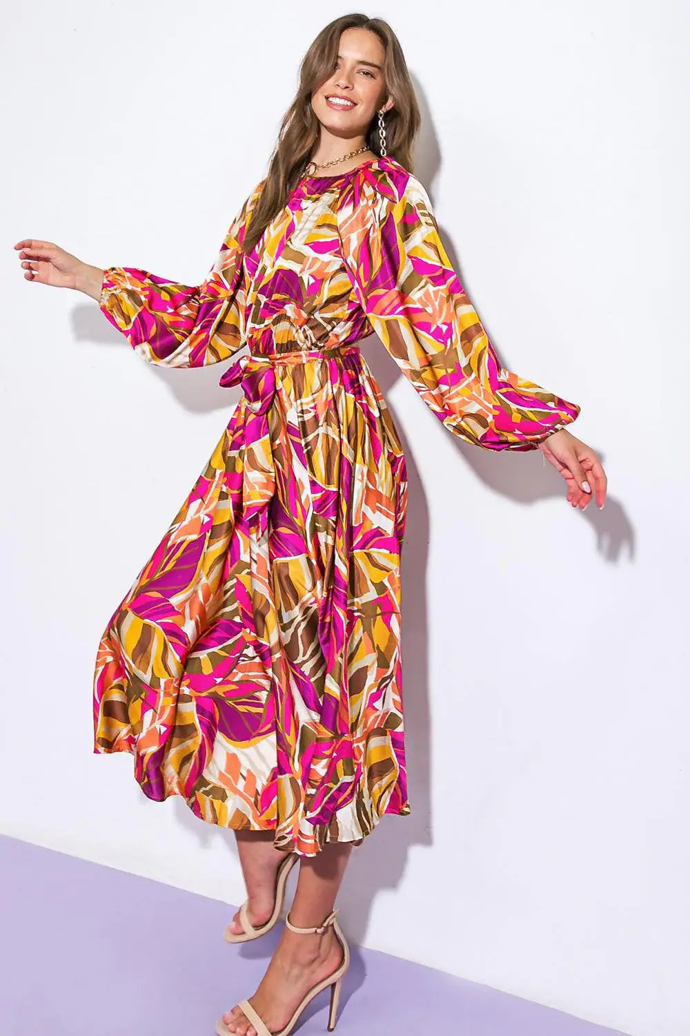 SEARCHING FOR THE ONE WOVEN MIDI DRESS - Flying Tomato - Flyclothing LLC