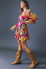 ALL FALL LONG WOVEN MINI DRESS - Flying Tomato - Flyclothing LLC