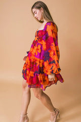 GOOD FLOWS TO ME WOVEN MINI DRESS - Flying Tomato - Flyclothing LLC