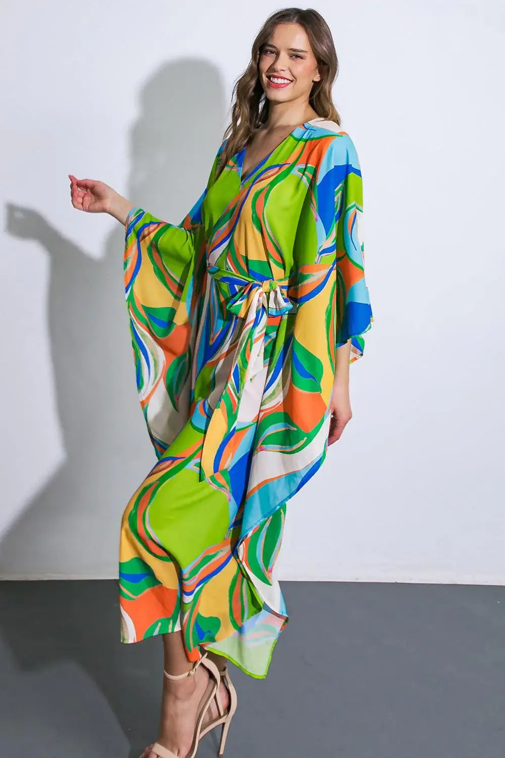 A BEAUTIFUL SIGHT WOVEN KAFTAN DRESS - Flying Tomato - Flyclothing LLC