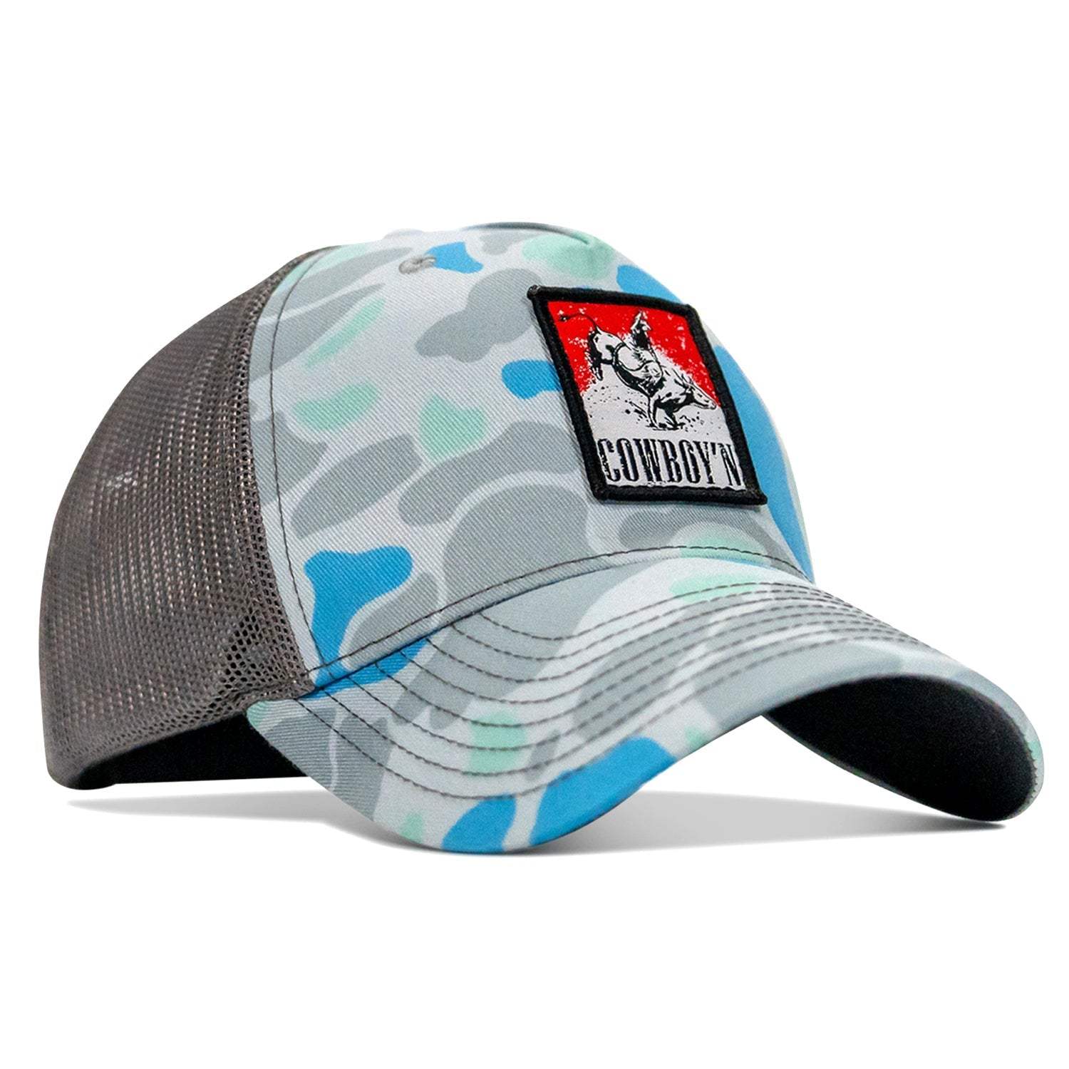 Cowboy'n Patch Mesh Snapback Hat - DIRTY COWBOY USA - Flyclothing LLC
