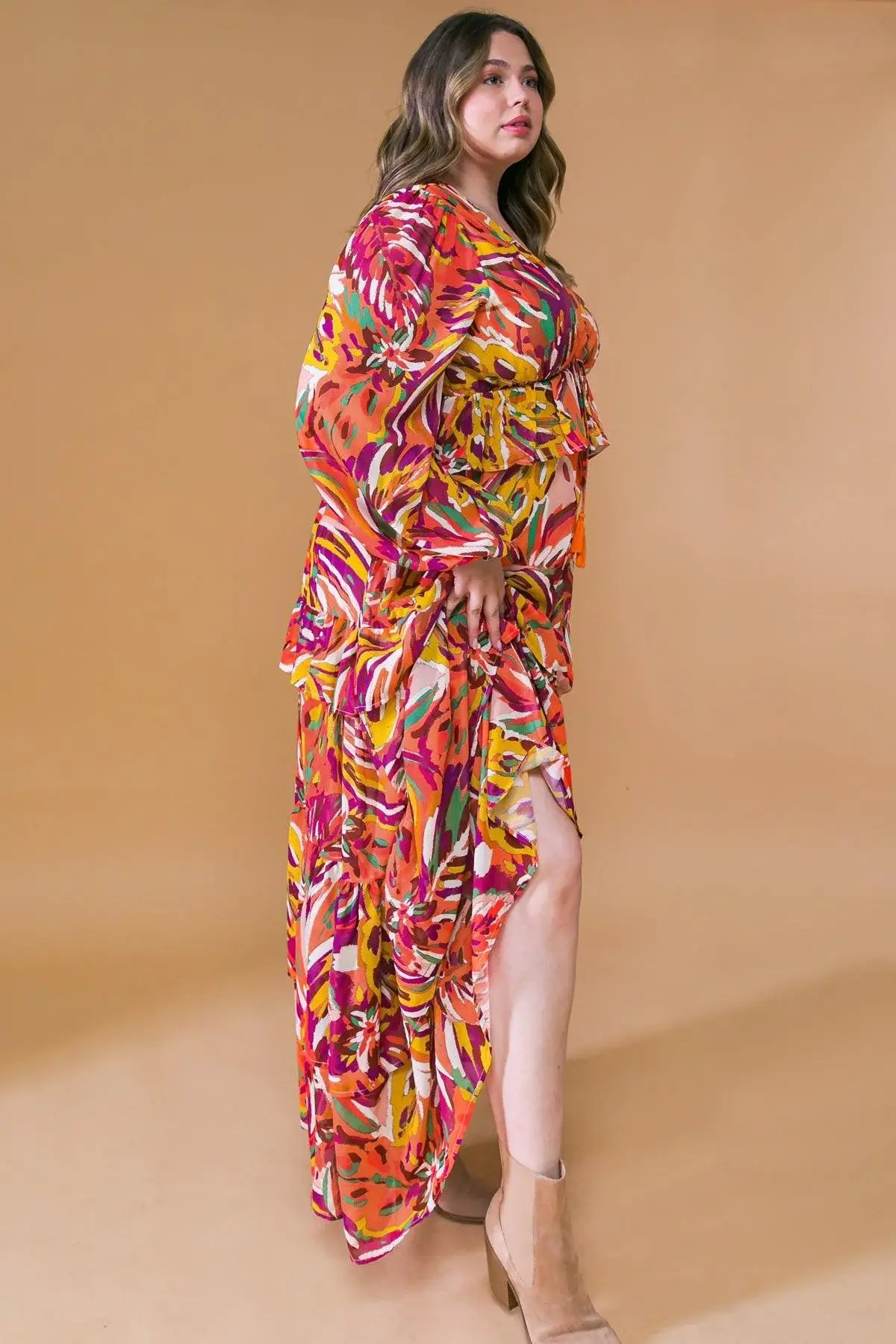 WONDERFUL SOUL WOVEN MAXI DRESS - Flying Tomato - Flyclothing LLC
