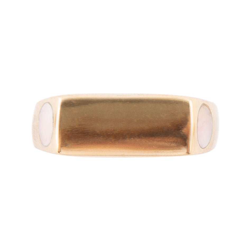 Signet Pink Opal and Bronze In The Hole Ring - Barse Jewelry - Flyclothing LLC