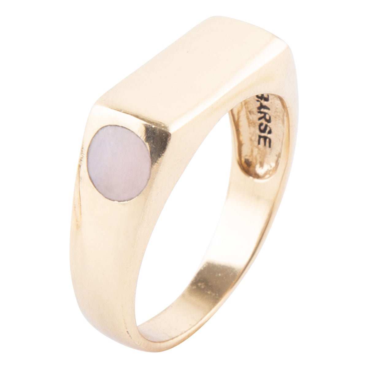 Signet Pink Opal and Bronze In The Hole Ring - Barse Jewelry - Flyclothing LLC