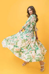 EASY DAYS FLORAL MAXI KIMONO TOP - Flying Tomato - Flyclothing LLC
