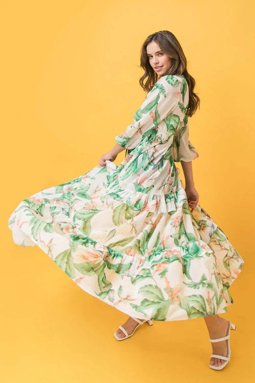EASY DAYS FLORAL MAXI KIMONO TOP - Flying Tomato - Flyclothing LLC