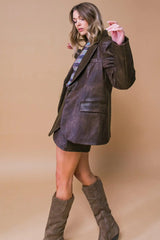 EXCEPTIONAL LOOK FAUX BLAZER - Flying Tomato - Flyclothing LLC