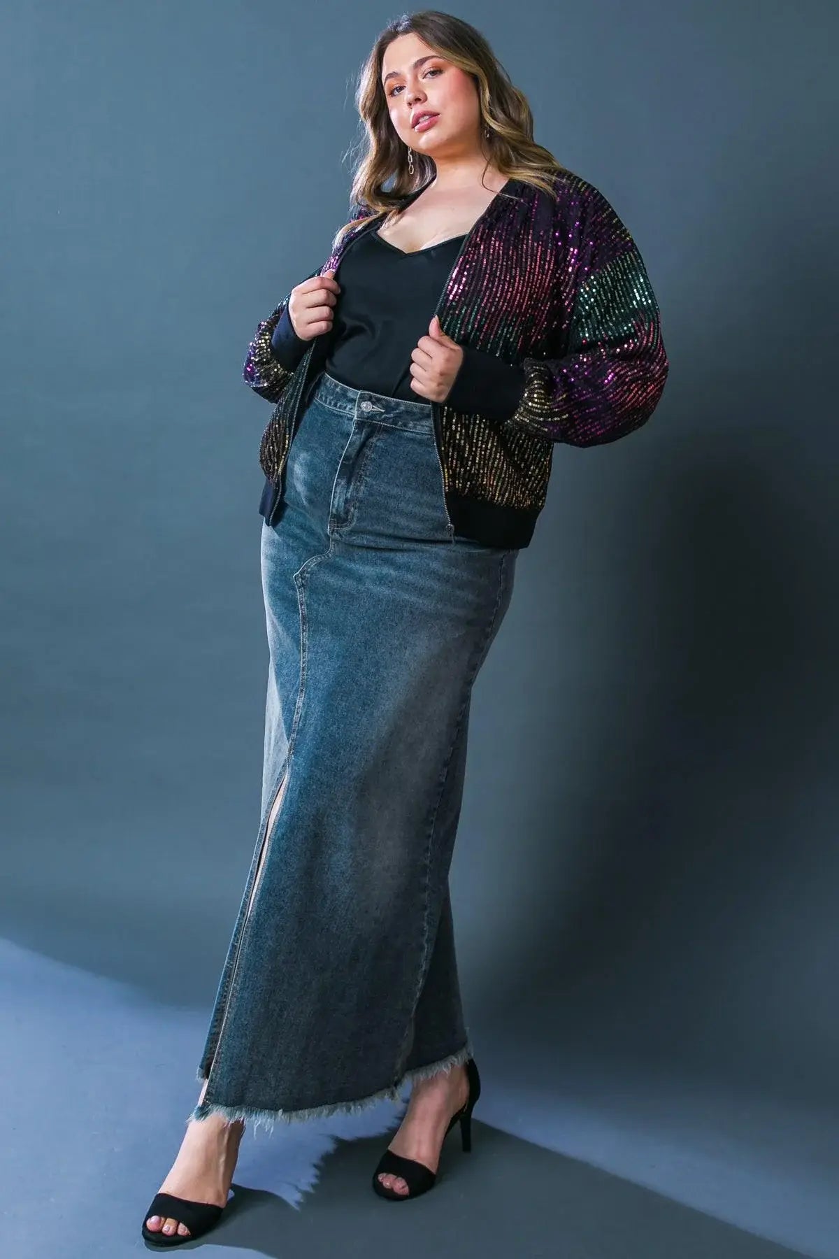 ENTERTAIN ME SEQUIN BOMBER JACKET - Flying Tomato - Flyclothing LLC