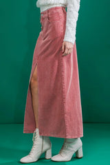 PERFECT PICK CORDUROY MIDI SKIRT - Flying Tomato - Flyclothing LLC