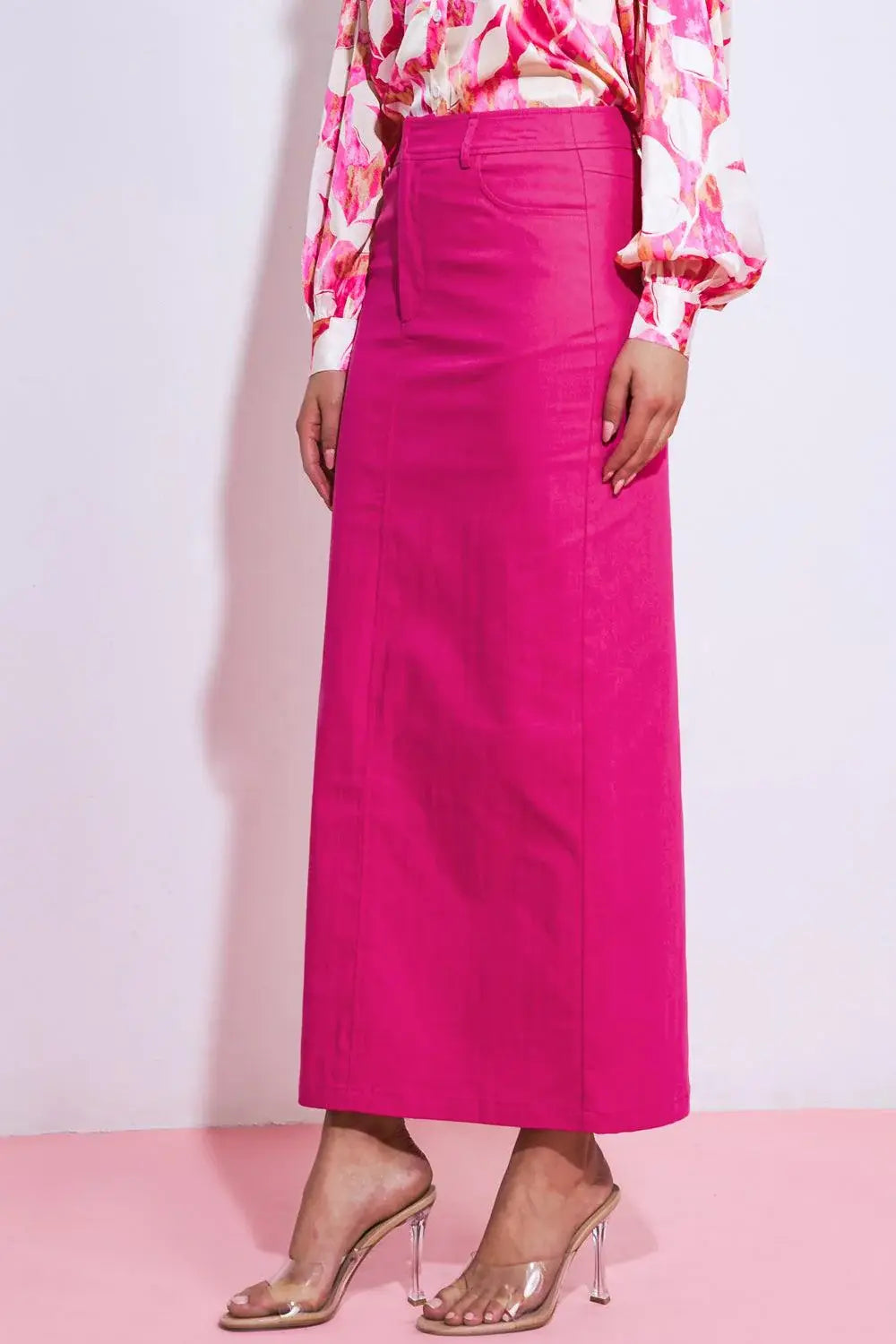 MY LOVE MINE ALL MINE WOVEN MIDI SKIRT - Flying Tomato - Flyclothing LLC