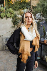 Silky Wool Ombre Scarf - Boho Clothing and Accessories - Flyclothing LLC