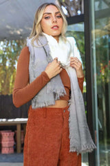Silky Wool Ombre Scarf - Boho Clothing and Accessories - Flyclothing LLC