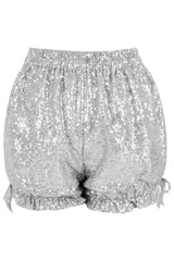 Daisy Corsets LIMITED EDITION Silver Sequin Bloomers - Daisy Corsets