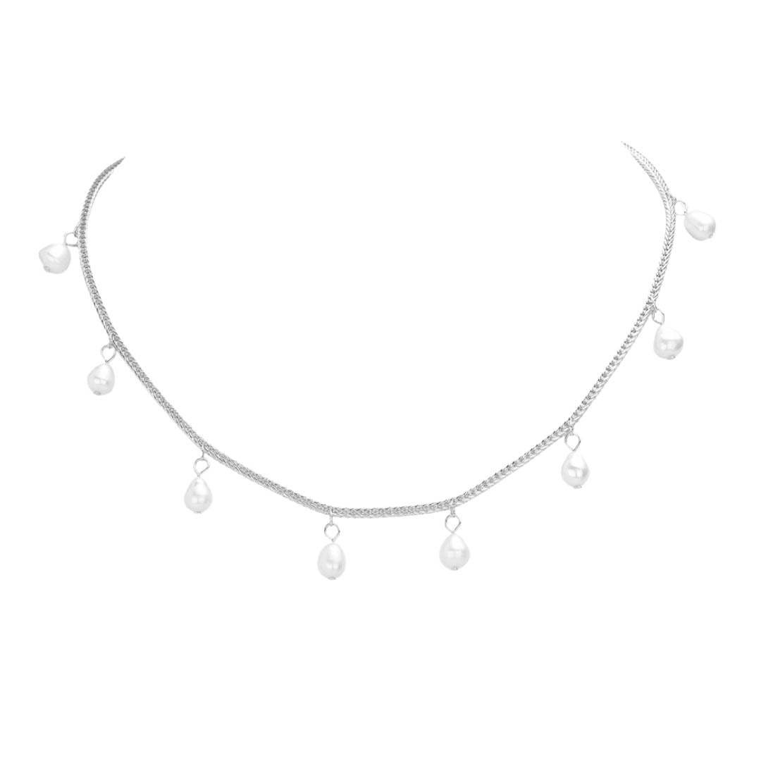 Pearl Station Necklace - Madeline Love - Flyclothing LLC