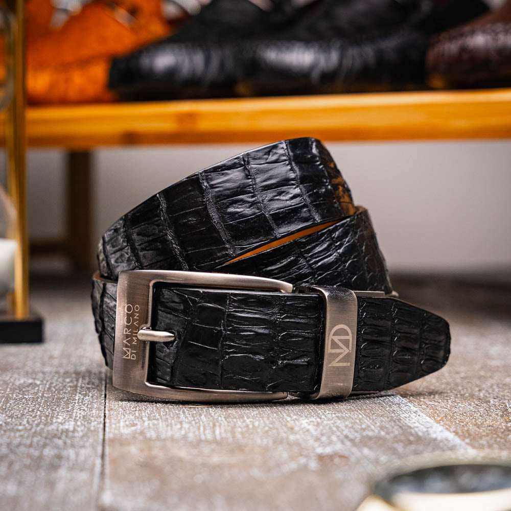 Silvio Belt Black - Marco Di Milano - Flyclothing LLC