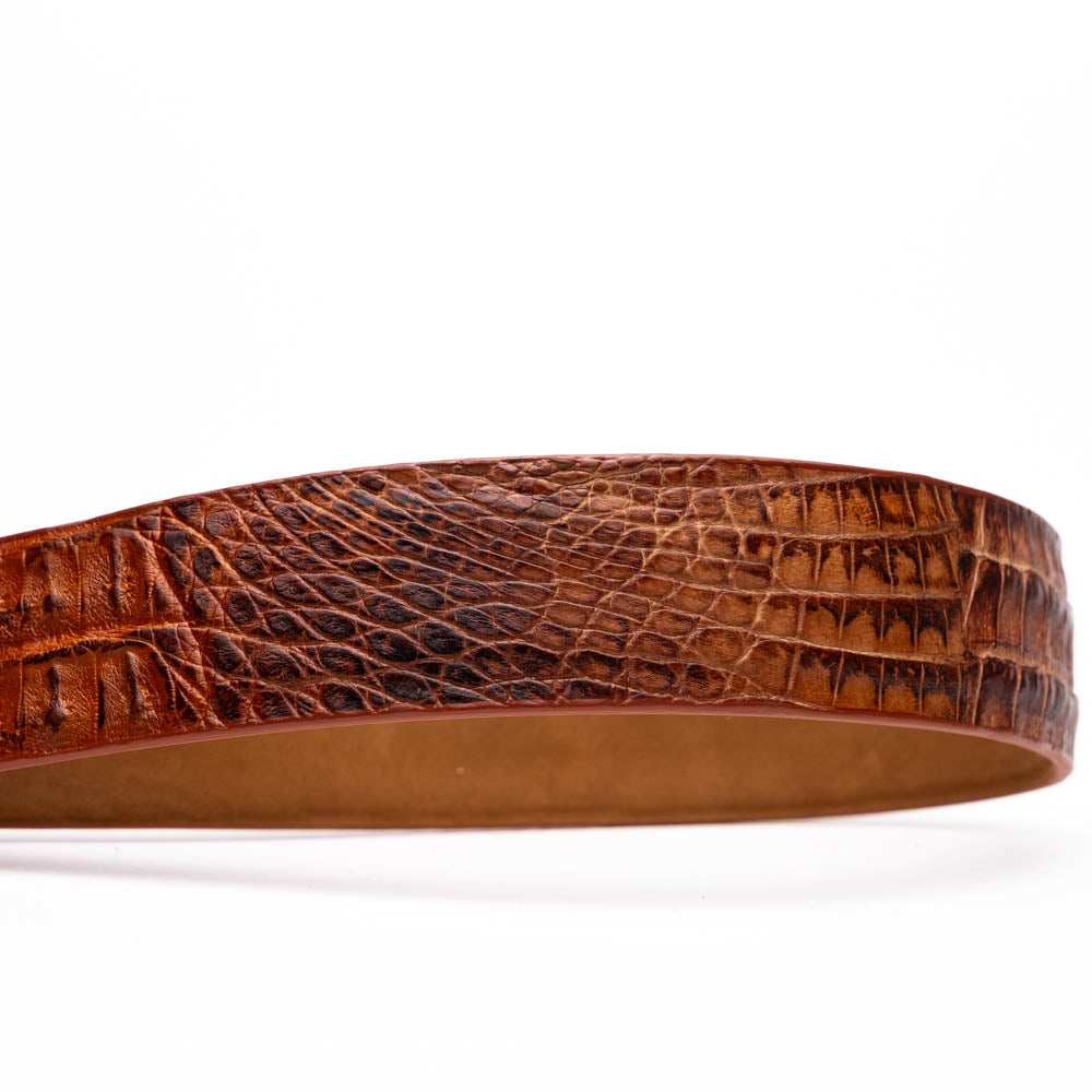 Silvio Belt Rustic Cognac - Marco Di Milano - Flyclothing LLC