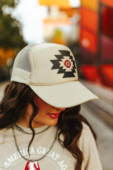 Simple Aztec Trucker Hat - Wild Junkie - Flyclothing LLC