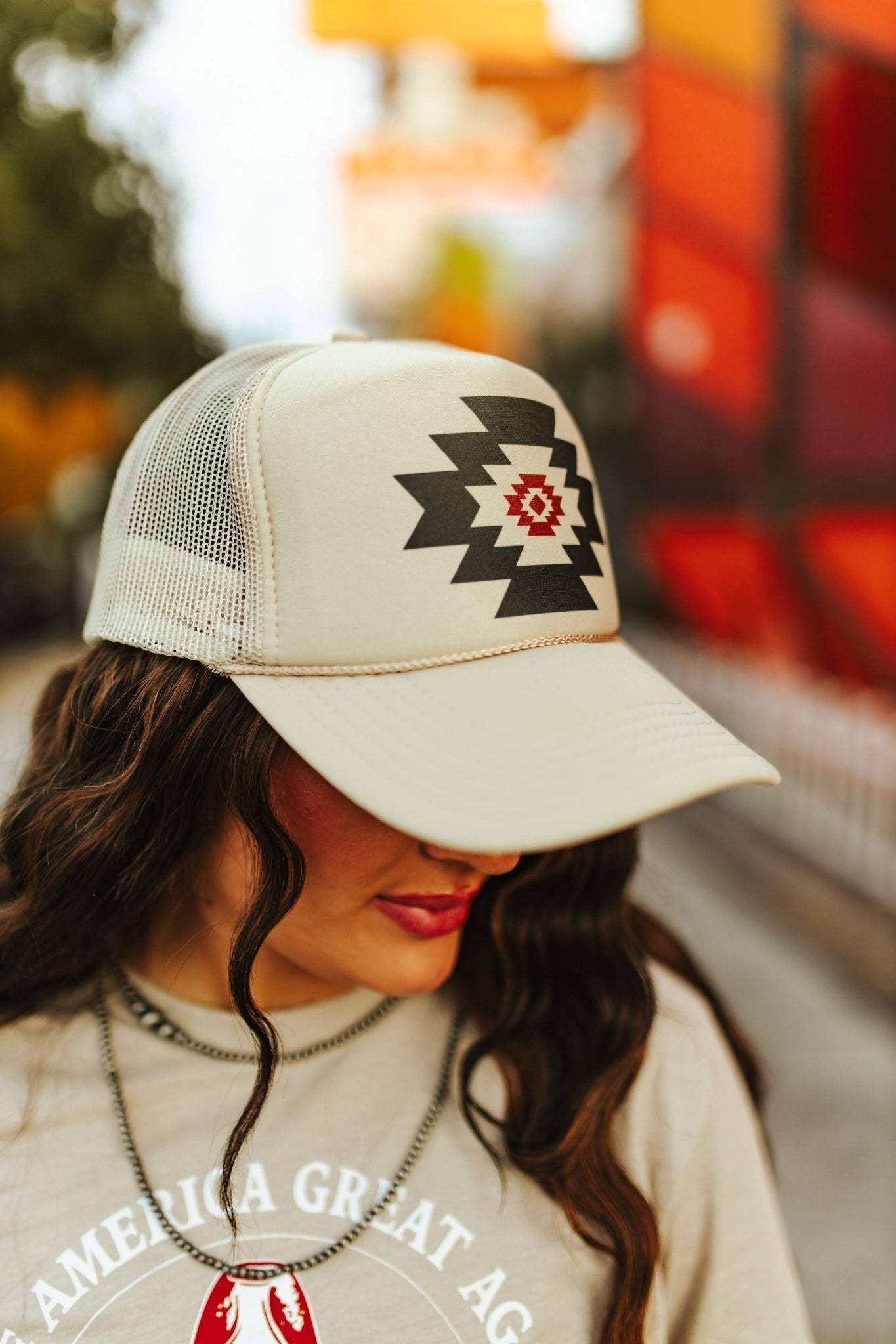 Simple Aztec Trucker Hat - Wild Junkie - Flyclothing LLC