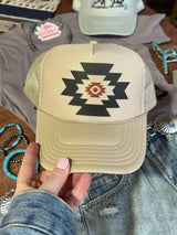 Simple Aztec Trucker Hat - Wild Junkie - Flyclothing LLC