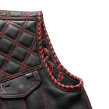 Sinister - Men's Motorcycle Leather Vest - First Manufacturing Company - Flyclothing LLC