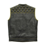 Sinister - Men's Motorcycle Leather Vest - First Manufacturing Company - Flyclothing LLC