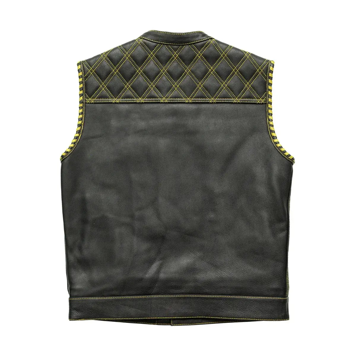 Sinister - Men's Motorcycle Leather Vest - First Manufacturing Company - Flyclothing LLC