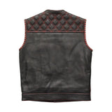 Sinister - Men's Motorcycle Leather Vest - First Manufacturing Company - Flyclothing LLC