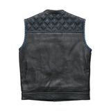 Sinister - Men's Motorcycle Leather Vest - First Manufacturing Company - Flyclothing LLC