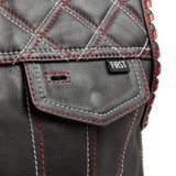 Sinister - Men's Motorcycle Leather Vest - First Manufacturing Company - Flyclothing LLC