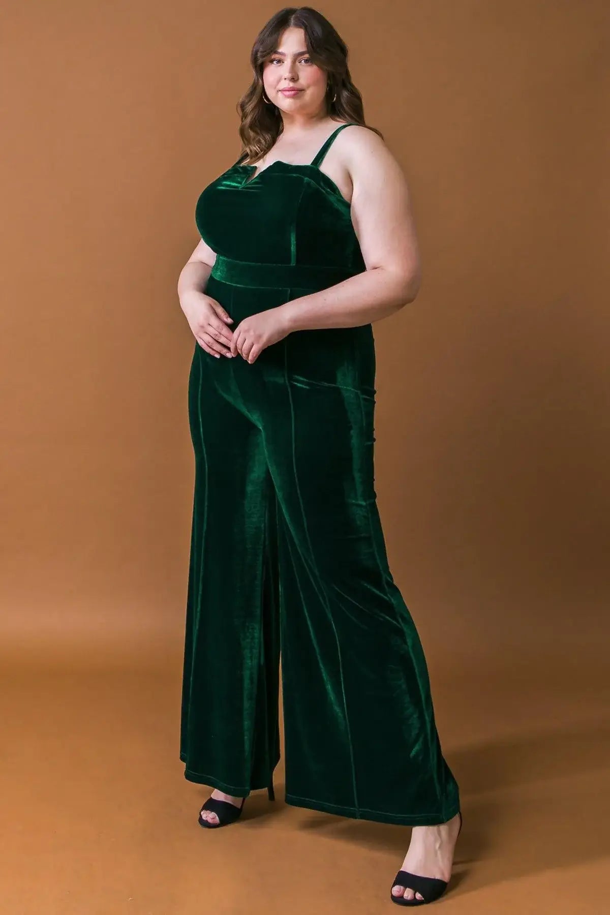 BLOW A KISS VELVET JUMPSUIT - Flying Tomato - Flyclothing LLC