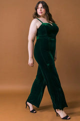 BLOW A KISS VELVET JUMPSUIT - Flying Tomato - Flyclothing LLC