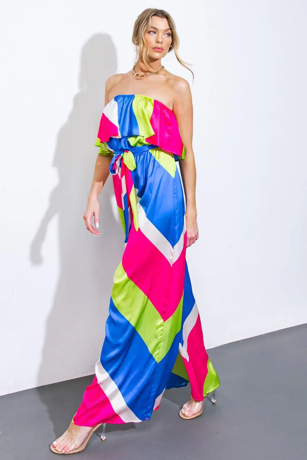 BROADWALK DREAM WOVEN JUMPSUIT - Flying Tomato - Flyclothing LLC