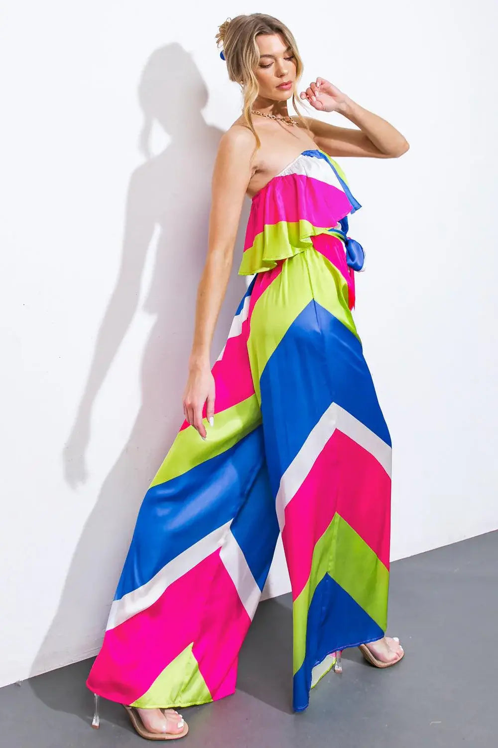 BROADWALK DREAM WOVEN JUMPSUIT - Flying Tomato - Flyclothing LLC