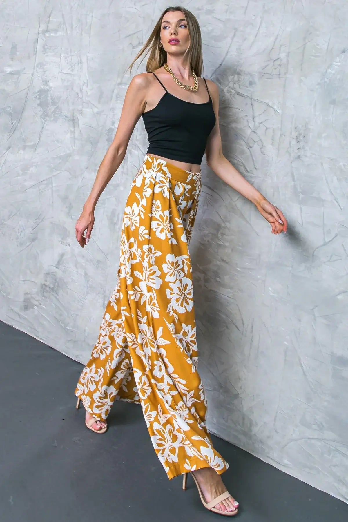 LET THE LIGHT IN BROWN WOVEN PANTS - Flying Tomato - Flyclothing LLC