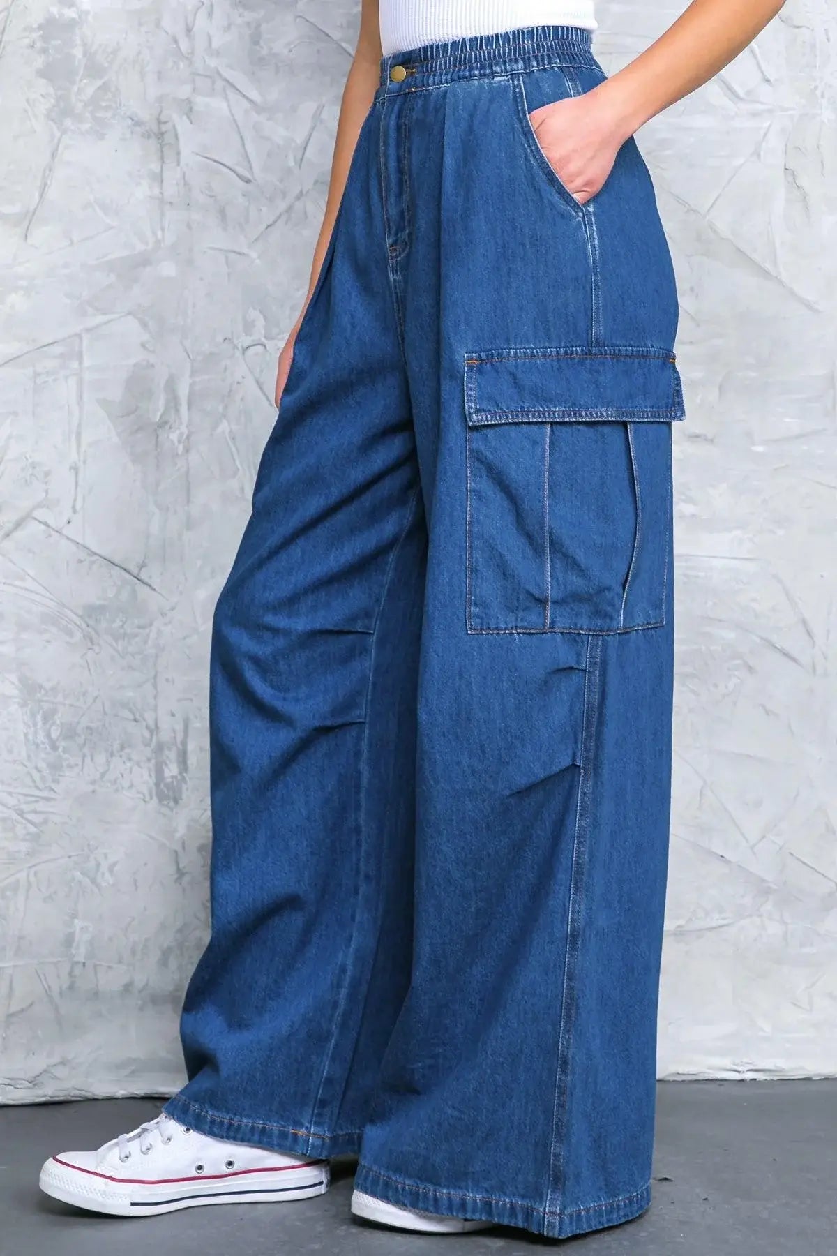 ALL THE BUZZ WASHED DENIM PANTS - Flying Tomato - Flyclothing LLC