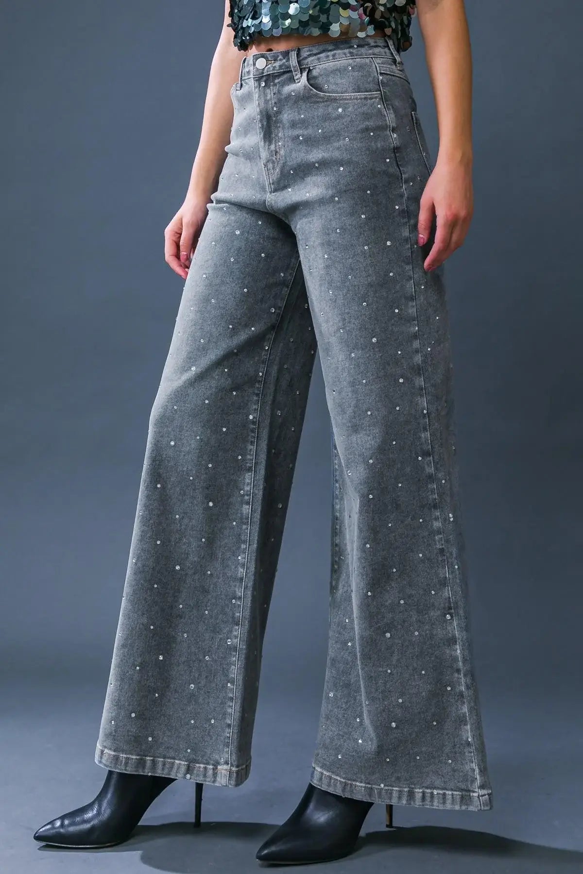 TAKE THE CHANCE DENIM PANTS - Flying Tomato - Flyclothing LLC