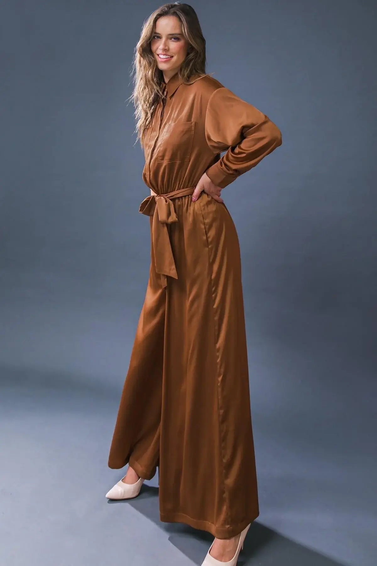 SIMPLY TRENDY WOVEN JUMPSUIT - Flying Tomato - Flyclothing LLC