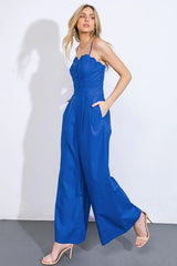 A BEAUTIFUL FEELING WOVEN JUMPSUIT - Flying Tomato - Flyclothing LLC