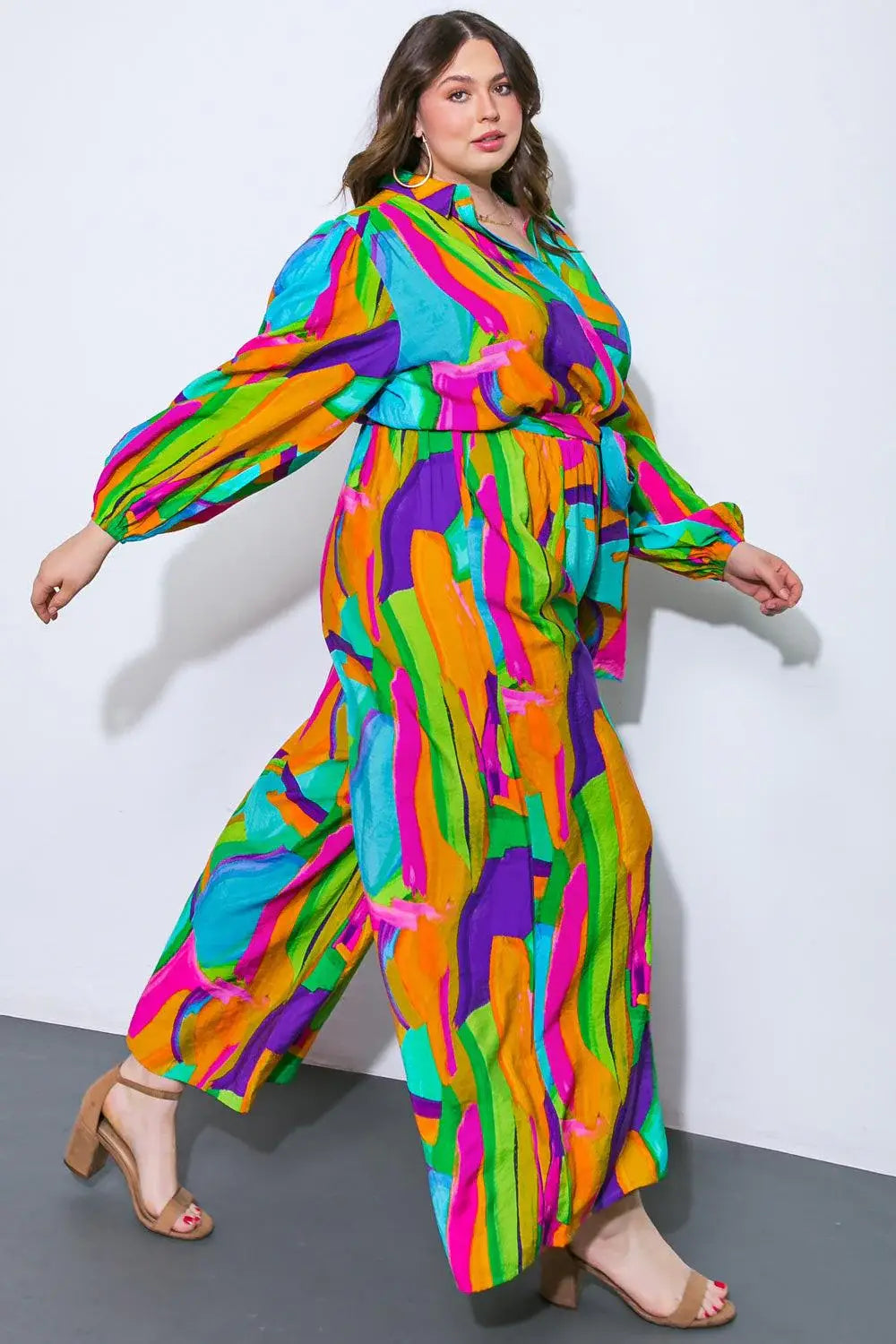 ALL MY HEART WOVEN JUMPSUIT - Flying Tomato - Flyclothing LLC