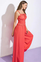 WITHIN MY HEART WOVEN JUMPSUIT - Flying Tomato - Flyclothing LLC