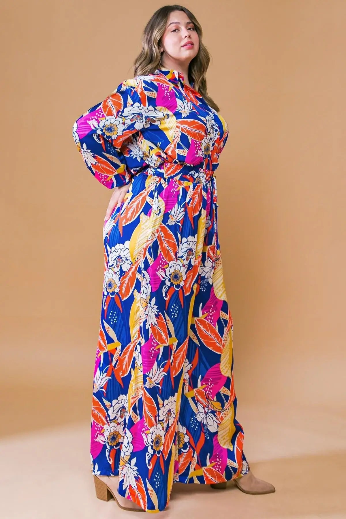 BLOOMING HOPE WOVEN JUMPSUIT - Flying Tomato - Flyclothing LLC