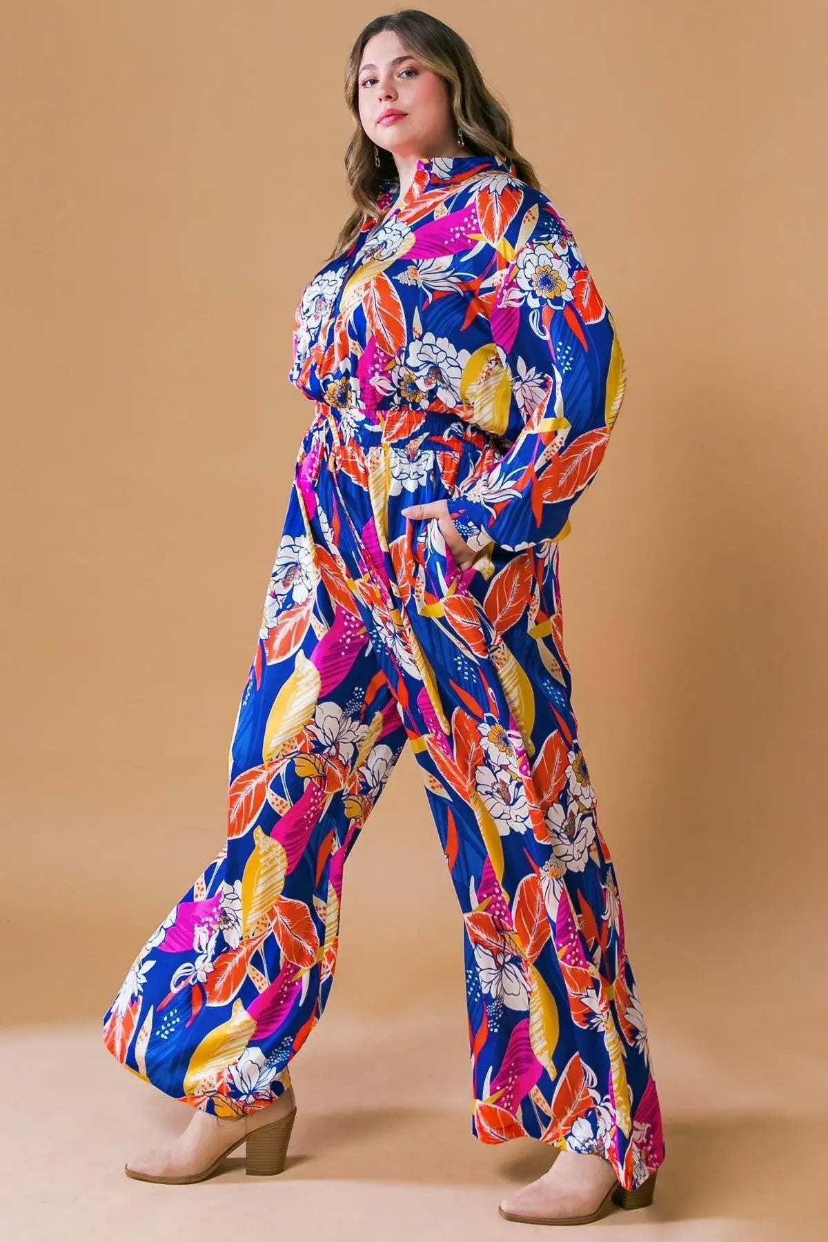 BLOOMING HOPE WOVEN JUMPSUIT - Flying Tomato - Flyclothing LLC